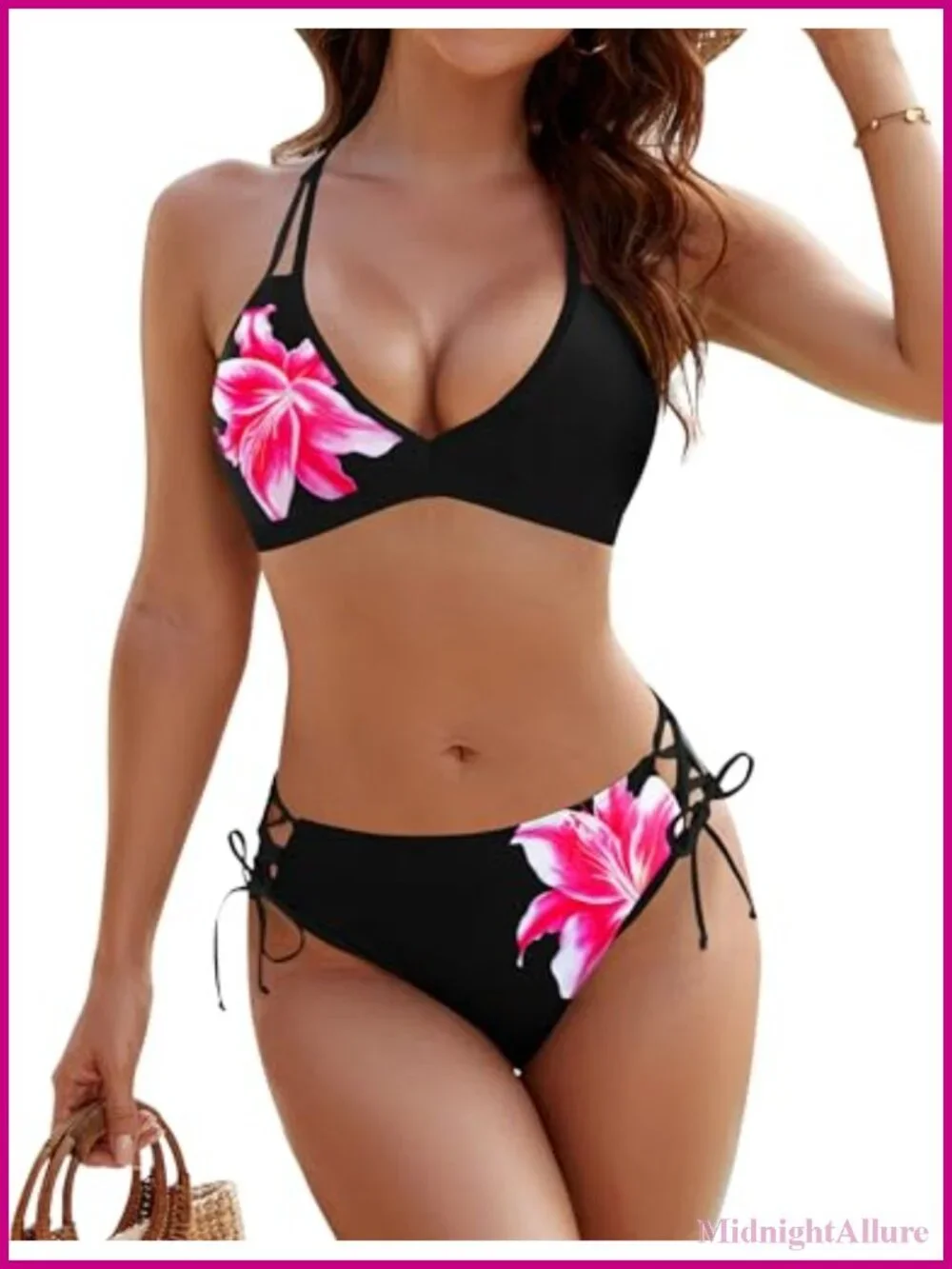 Women's Bikini Set High Stretch Polyester Spandex Beach Swimsuit